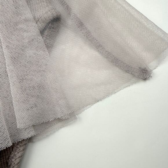 Zara Ribbed Tulle Skirted Bodysuit Dress - Picture 2 of 6